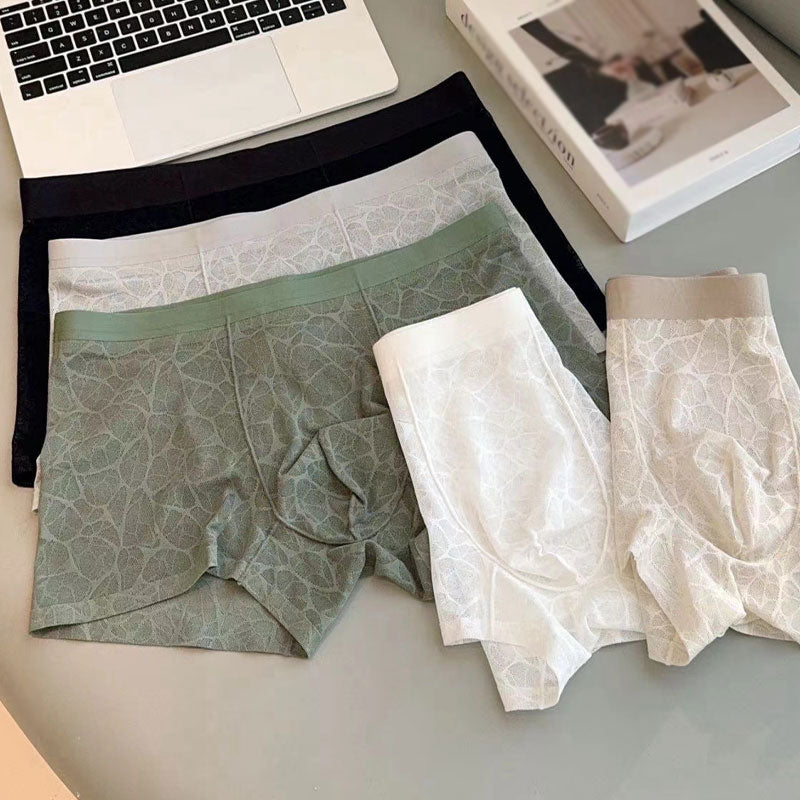 🔥 Sexy herreboksere i blonder og issilke