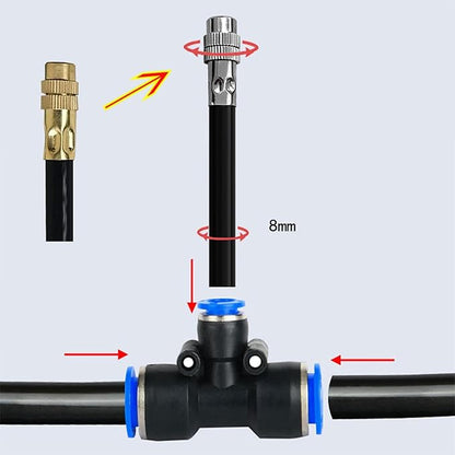 🔥Superdeal! 40 % rabatt! – 360° buet automatisk vanningssystem – Effektiv vanning for hele hagen