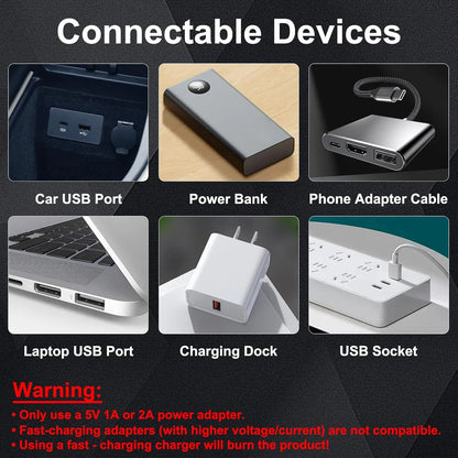 USB-nattlyspære for bil