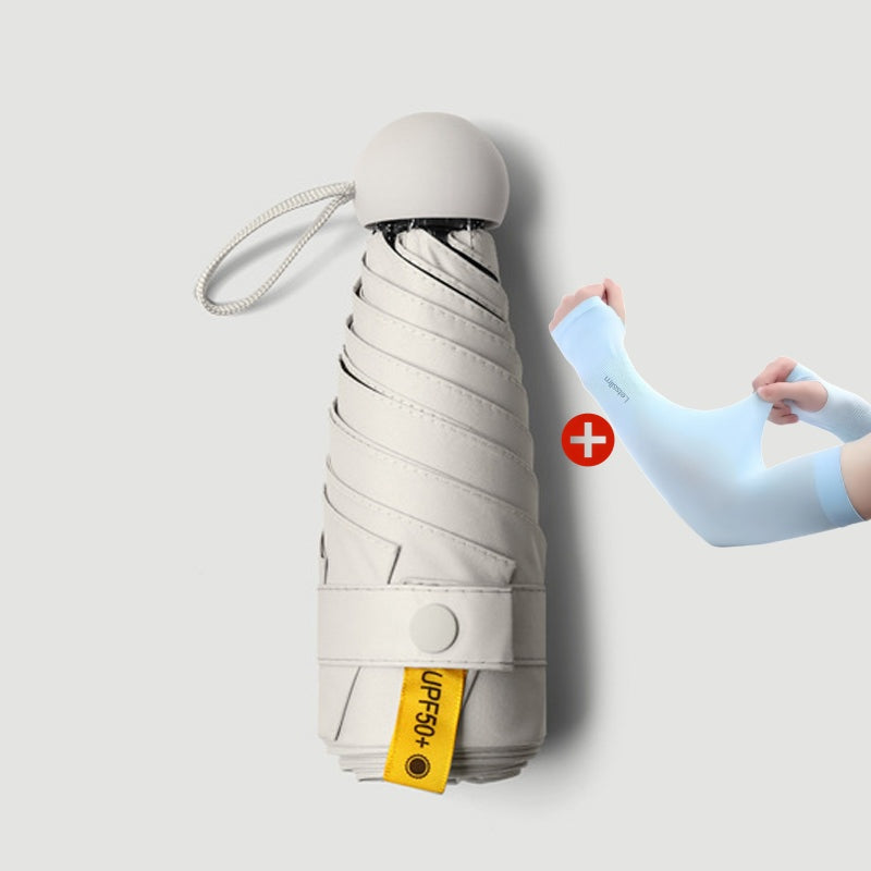 ☀️Bærbar kapselparaply med dobbelt formål