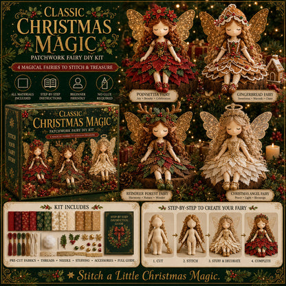 ✨ Julmagi Patchworkfe-hobbysett