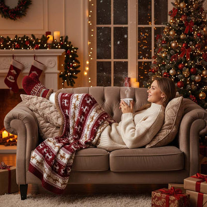 🧦 Jacquard-gulvsokker – Koselig varme for hvert skritt