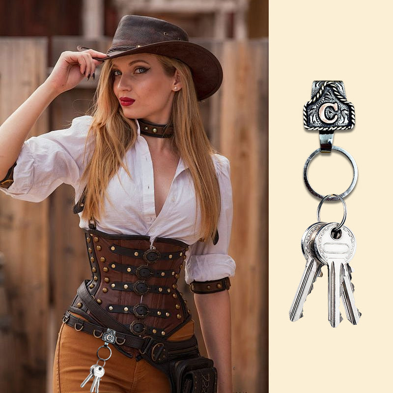Western Initial Key Clip