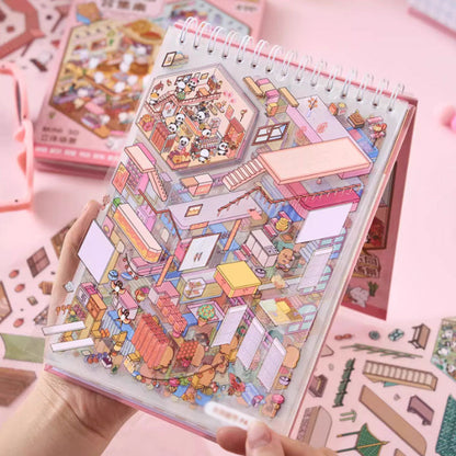 🌟Kreativitet møter lek🎨 Håndlagde klistremerker med stresslindrende motiver(Gratis pinsett)