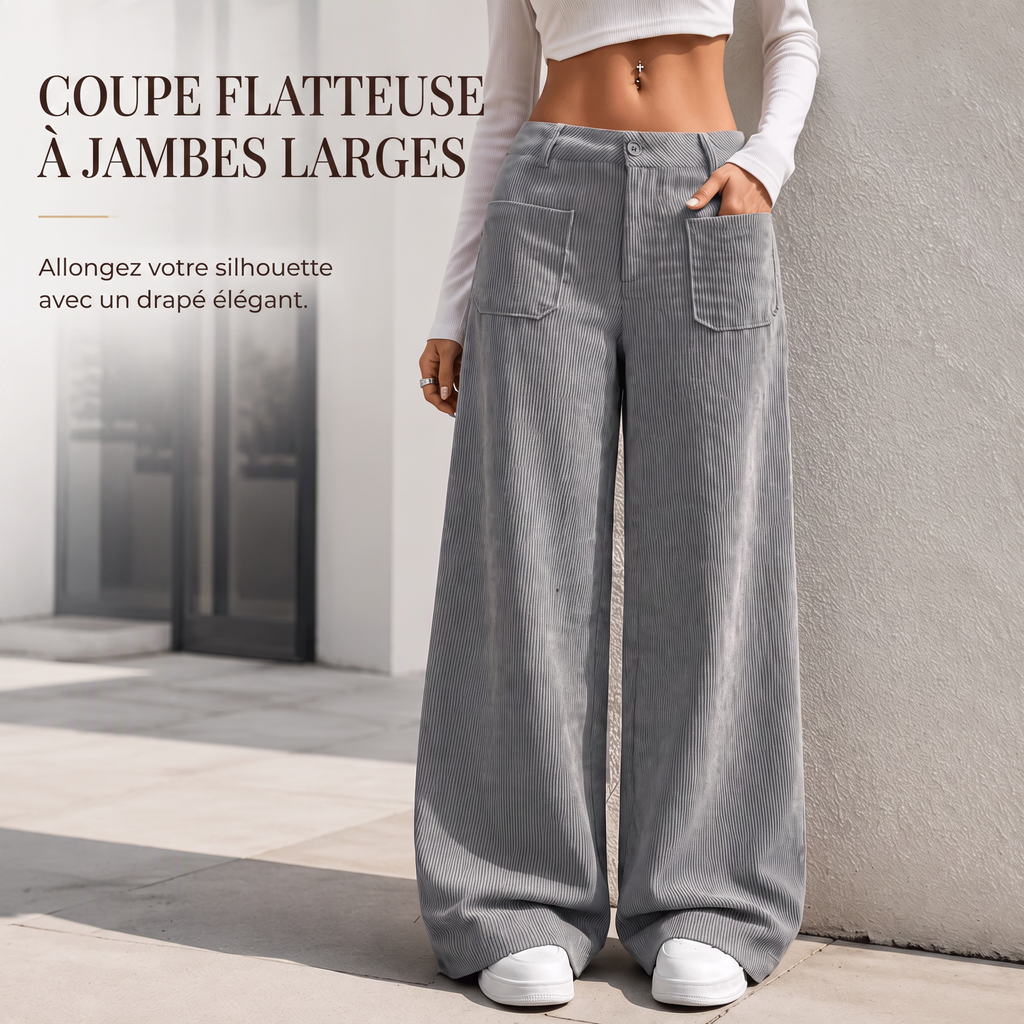 👖 Vide avslappede bukser med ledig passform for kvinner✨3% rabattkode: