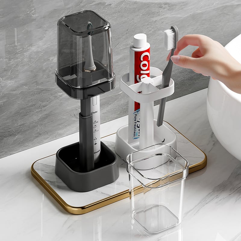 Stilig tannbørsteholder med lok