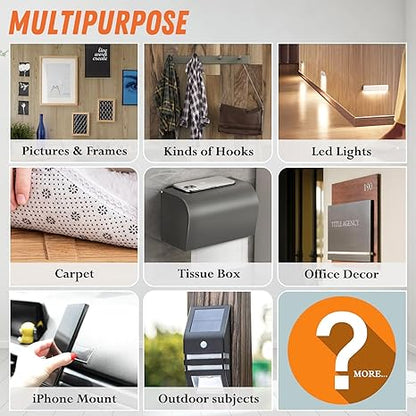 🔥Ryddingssalg✨Ekstra stor dobbeltsidig tape Kraftig avtakbar klar og slitesterk nano-tape