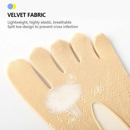 Pustende fløyelssokker (5 stk.)