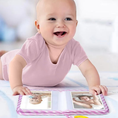 Min første babyfotobok med trygt speil