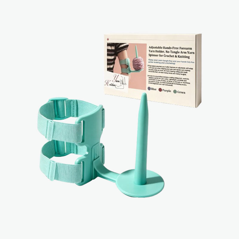 🧶 Bærbar garnholder for armen til strikking & hekling – lavioxen