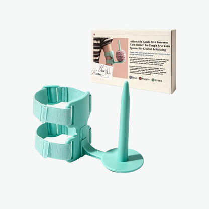 🧶 Bærbar garnholder for armen til strikking & hekling – lavioxen