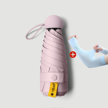 ☀️Bærbar kapselparaply med dobbelt formål
