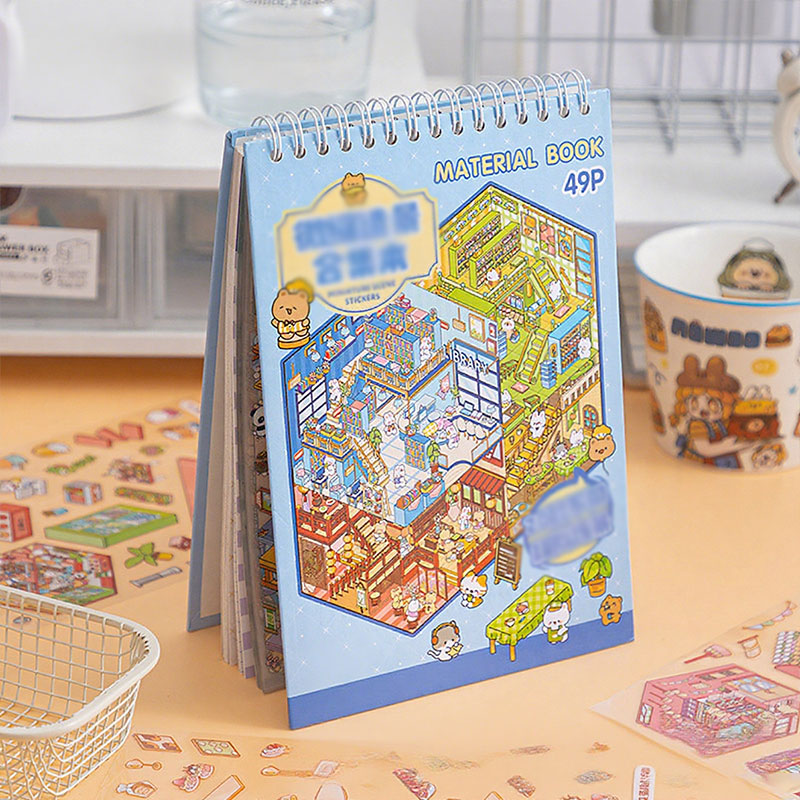 🌟Kreativitet møter lek🎨 Håndlagde klistremerker med stresslindrende motiver(Gratis pinsett)