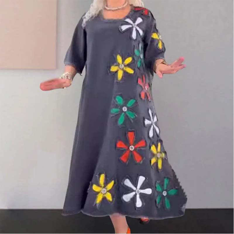 ✨Ny produktkampanje 45 % rabatt🎁Aformelt skjørt med rund hals