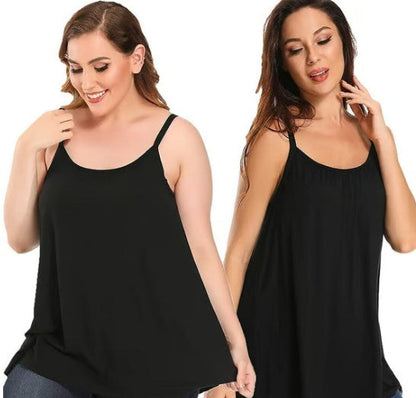 Løs passform tanktopp med innebygd BH