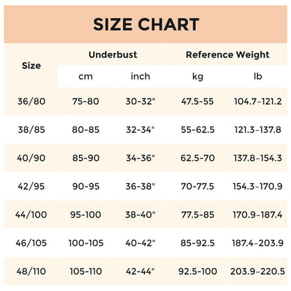 Komfortabel, formende BH uten bøyler med lukking foran