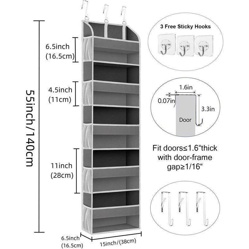 Hengende oppbevaringsstativ med en lastekapasitet på 20 kg