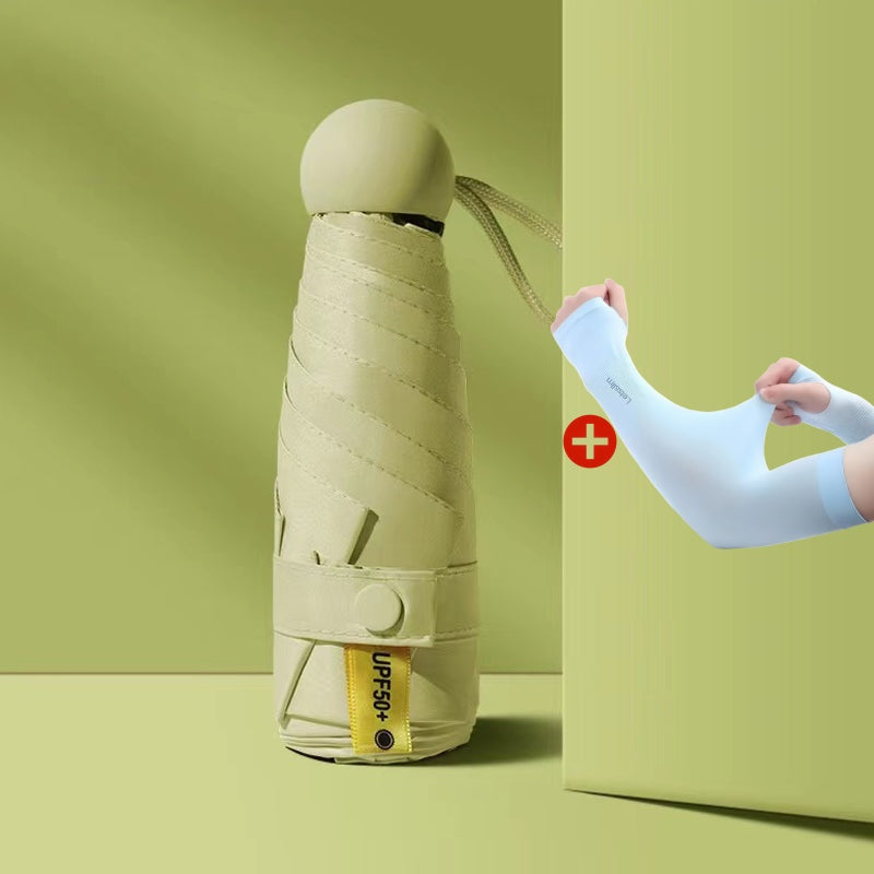☀️Bærbar kapselparaply med dobbelt formål