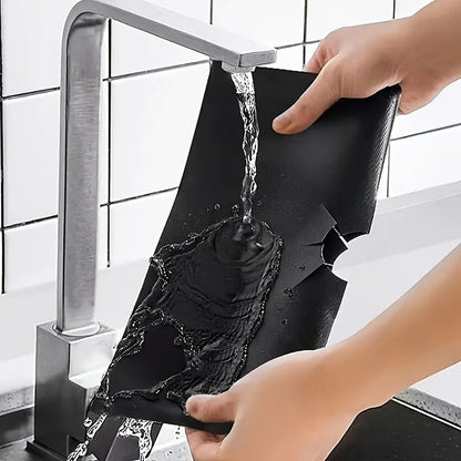 4-delte gjenbrukbare non-stick brennerdeksler for gasskomfyr – varmebestandige og vaskbare