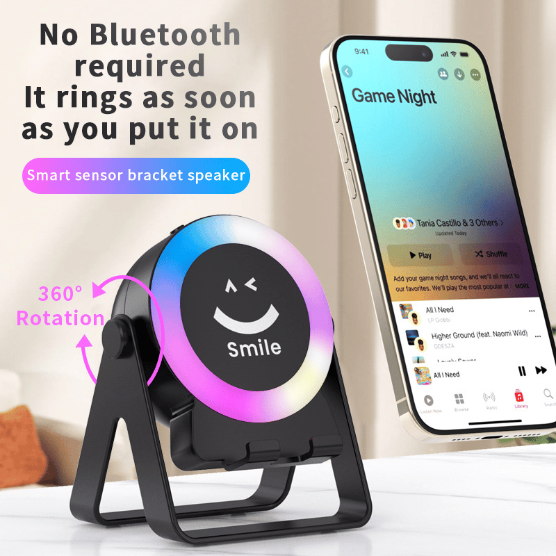 Spesialtilbud—Opptil 49% rabatt🎧4 i 1 trådløs induksjonslyd Bluetooth-høyttaler🎵