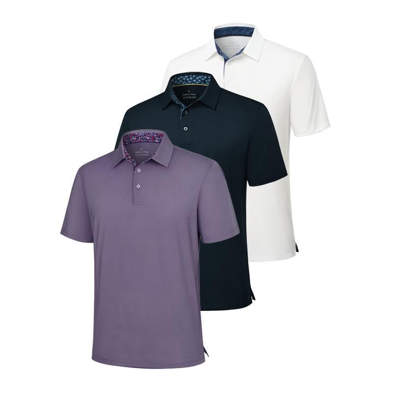 🔥Kampanje 49 % rabatt👕3-pakning poloskjorter for menn