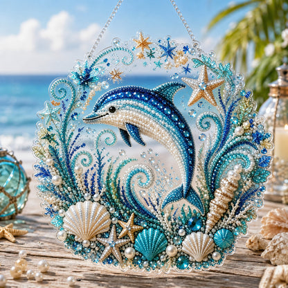 🔥 🌊✨Ocean Pearl Art DIY Hengepyntsett