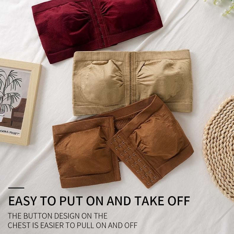 🎁Prime Day-salg 49 % RABATT🔥Strøppeløs BH med pustende spenne foran i store størrelser