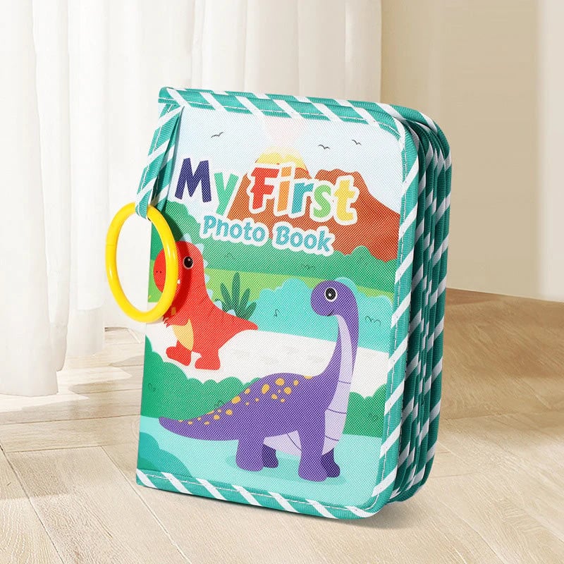 Min første babyfotobok med trygt speil