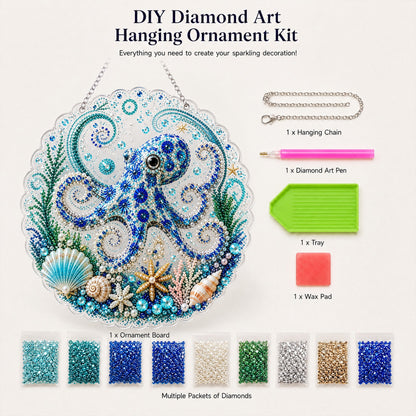 🔥 🌊✨Ocean Pearl Art DIY Hengepyntsett