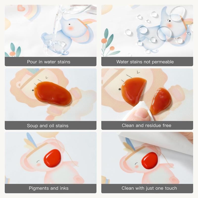 👶Baby langermet smekke med silikonlomme🍽️