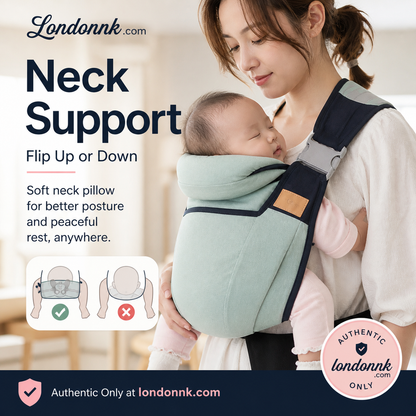 👶 50 % RABATT NÅ! 🧺 4-i-1 bæresele med ventilerende mesh – 0–36 måneder, foran & bak – nær barnet, hendene frie 💕