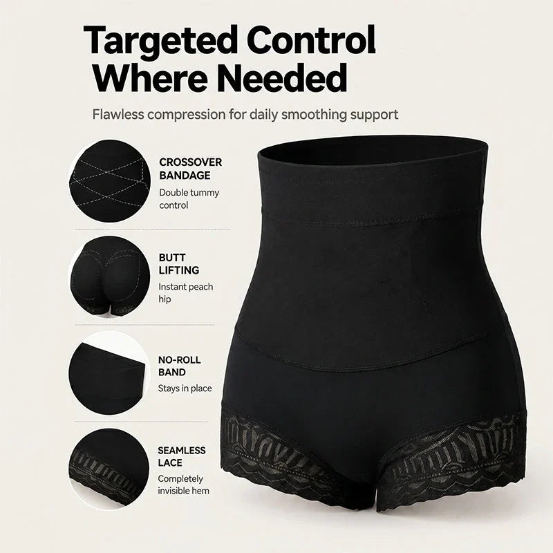 🥳2026 HETT SALG🥳💞50K+ SOLGT!✨ 💝 Kvinners shapewear-truser med kryssmagekontroll