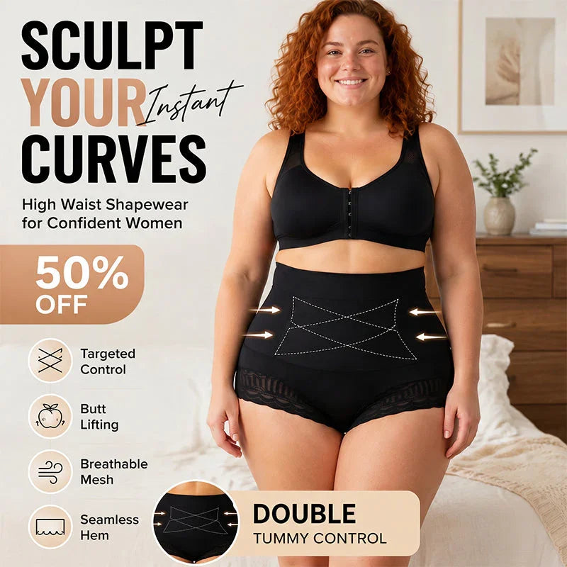 🥳2026 HETT SALG🥳💞50K+ SOLGT!✨ 💝 Kvinners shapewear-truser med kryssmagekontroll