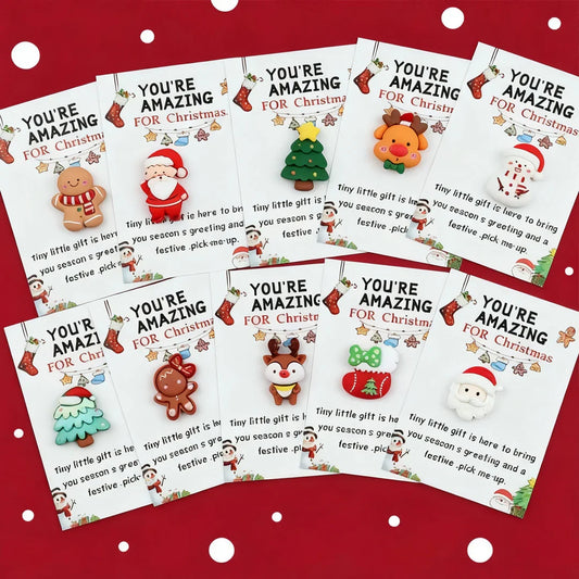 🎄10-delersett - Jule-lomme-klem 🎁