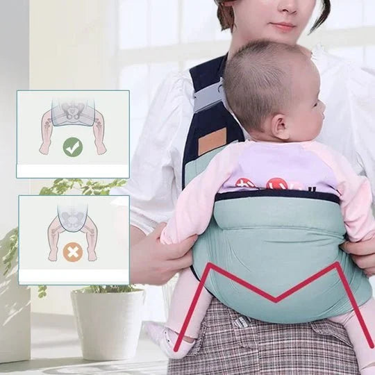 👶 50 % RABATT NÅ! 🧺 4-i-1 bæresele med ventilerende mesh – 0–36 måneder, foran & bak – nær barnet, hendene frie 💕