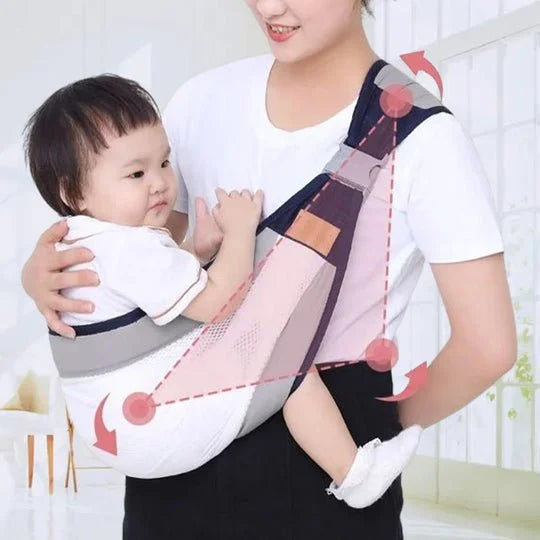 👶 50 % RABATT NÅ! 🧺 4-i-1 bæresele med ventilerende mesh – 0–36 måneder, foran & bak – nær barnet, hendene frie 💕