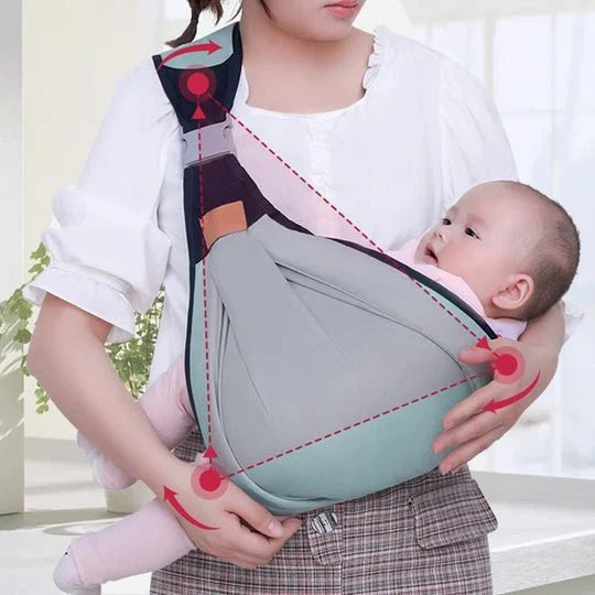 👶 50 % RABATT NÅ! 🧺 4-i-1 bæresele med ventilerende mesh – 0–36 måneder, foran & bak – nær barnet, hendene frie 💕