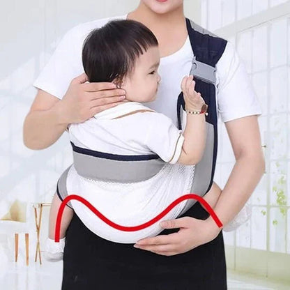 👶 50 % RABATT NÅ! 🧺 4-i-1 bæresele med ventilerende mesh – 0–36 måneder, foran & bak – nær barnet, hendene frie 💕