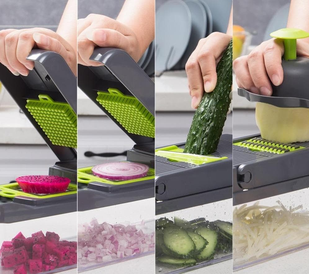 Multifunksjonell grønnsakskutter | Sett med 16 deler🥗 (🔥50 % rabatt)