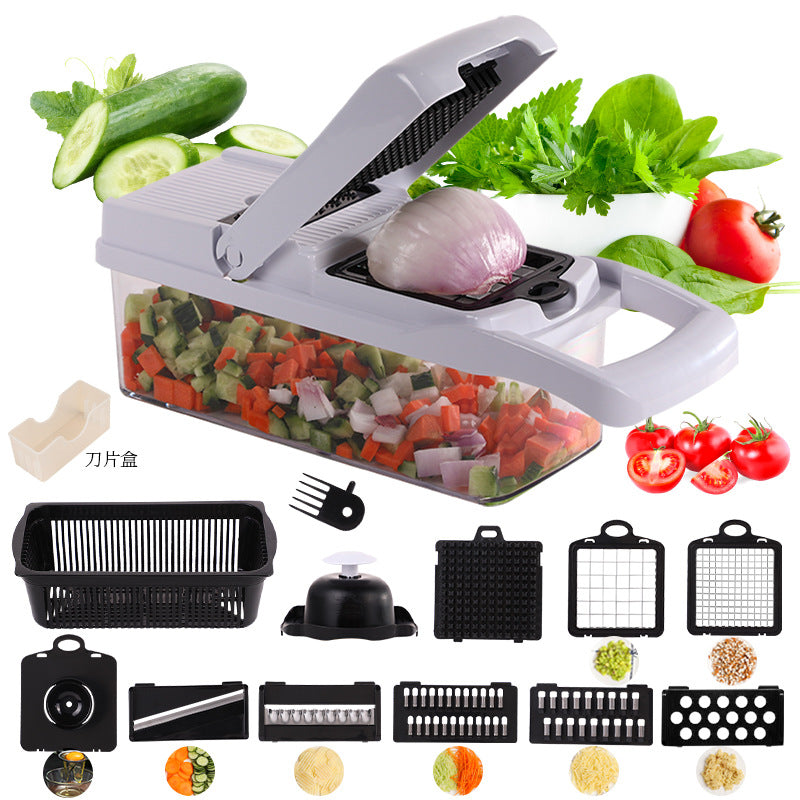 Multifunksjonell grønnsakskutter | Sett med 16 deler🥗 (🔥50 % rabatt)