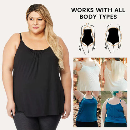 Løs passform tanktopp med innebygd BH