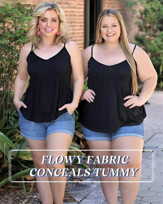 Løs passform tanktopp med innebygd BH