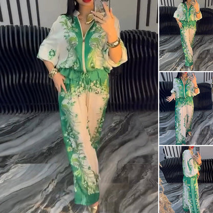 Elegant todelt sett med glidelås for kvinner