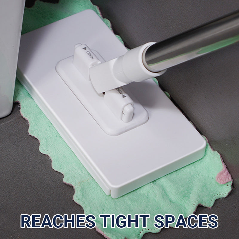 💥 Siste dag! 50 % rabatt 💥Engangsmopp med 4 gjenbrukbare kluter