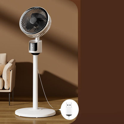 ⚡ 50 % RABATT - TILBUD I BEGRENSET TID! ⏱️Komfortabel gulvvifte med luftstrøm og energisparing, drevet via USB🍃