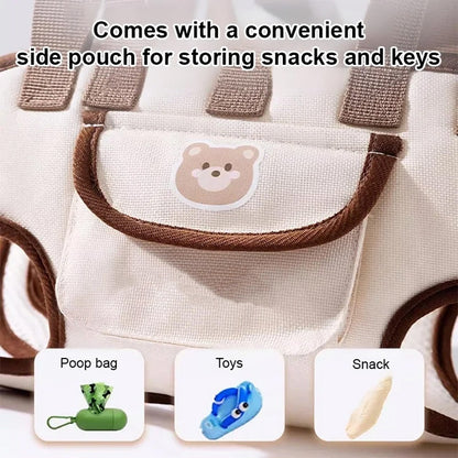 Bærbar, pustende kjæledyrbærer og ryggsekk