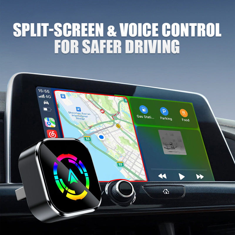 📢📢50 % RABATT!🔥2-i-1 trådløs adapter for iPhone og Android Auto