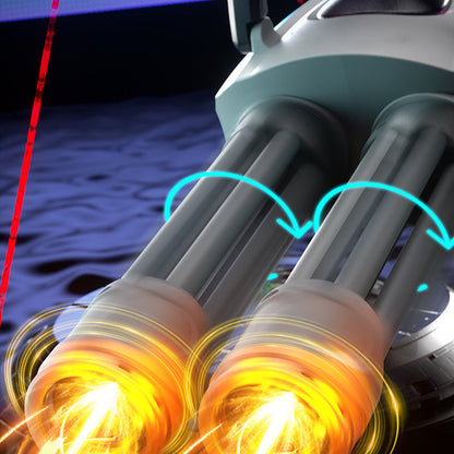 ⌛Begrenset tid 50 % rabatt💥Dobbeltløps Gatling elektrisk vannpistolsett – Gratis frakt