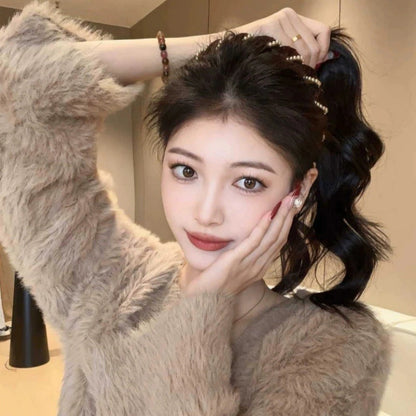 🔥Hot Sale🔥Vintage hårbånd med kunstig perle og høy kranium (50 % rabatt)