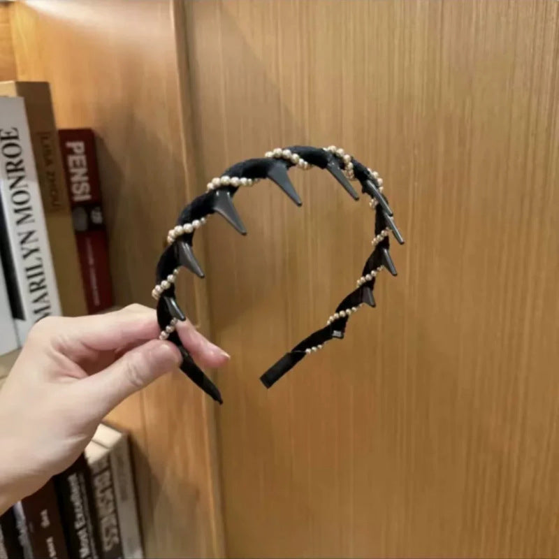 🔥Hot Sale🔥Vintage hårbånd med kunstig perle og høy kranium (50 % rabatt)